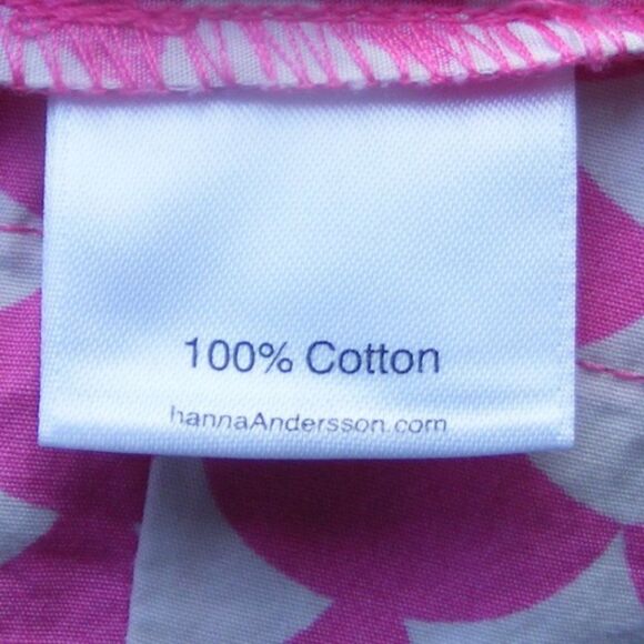 HANNA ANDERSSON Dress, 90/3T, Smock, Sleeveless, Pink/White, Scalloped print - Picture 8 of 10